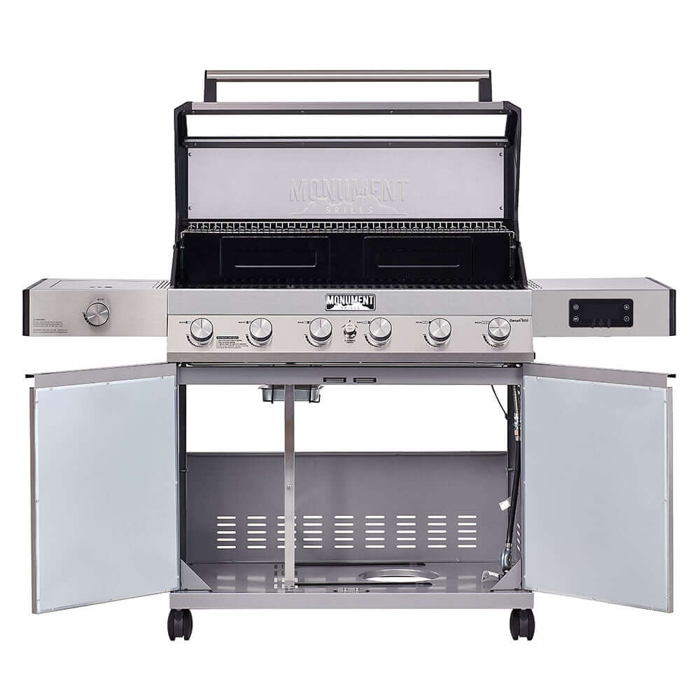 Monument Grills Denali 605 Stainless Smart Gas Grill 6 Burners Propane & Natural Gas