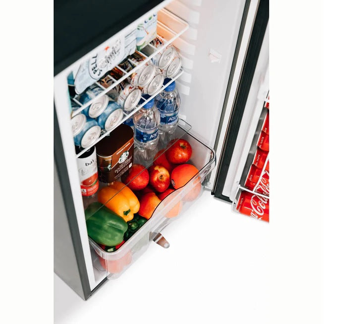 True Flame - 21" 4.2C Deluxe Compact Fridge Right to Left Opening - TF-RFR-21D-R