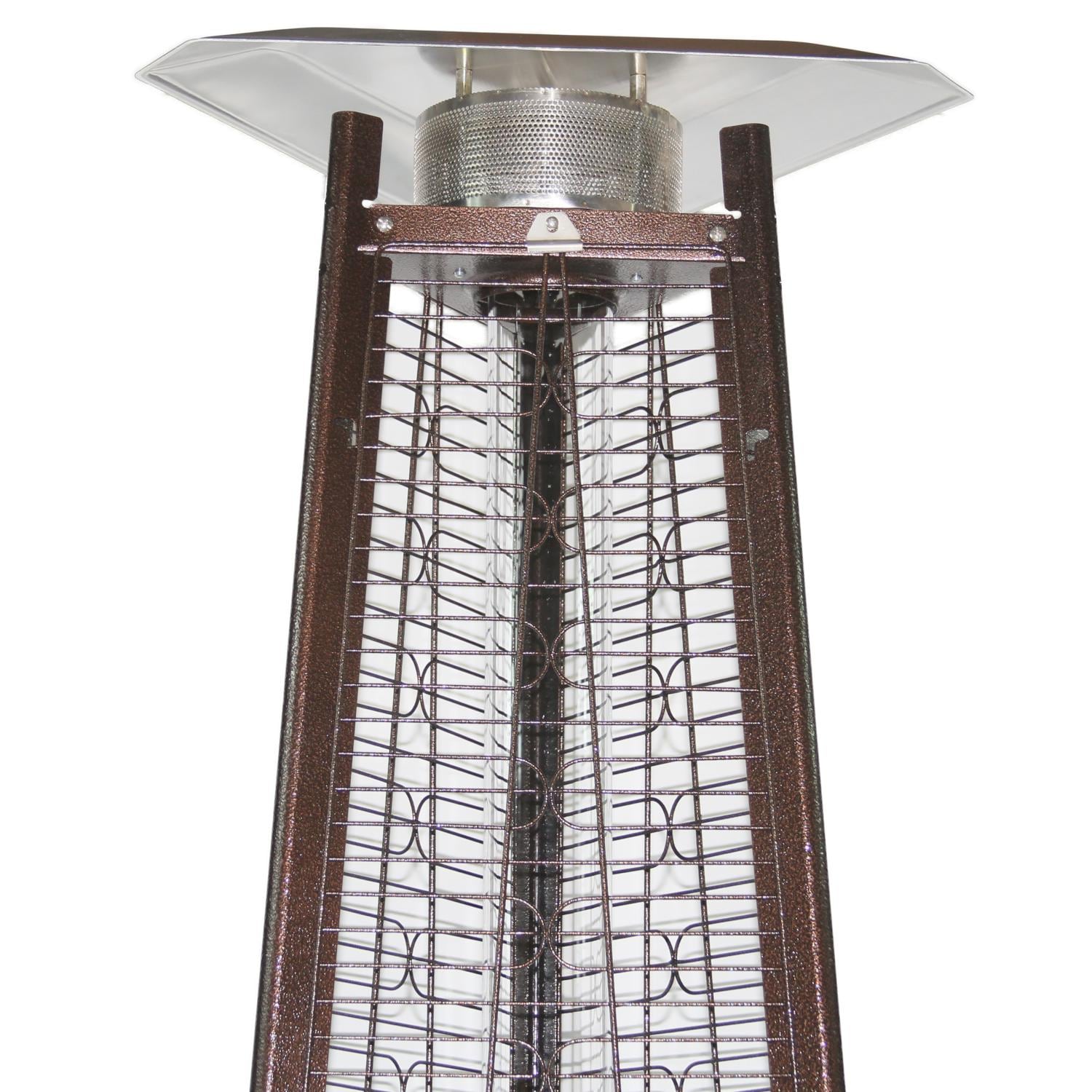 RADtec Allure Series 93-Inch 41,000 BTU Propane Gas Pyramid Flame Patio Heater PYR-ABP