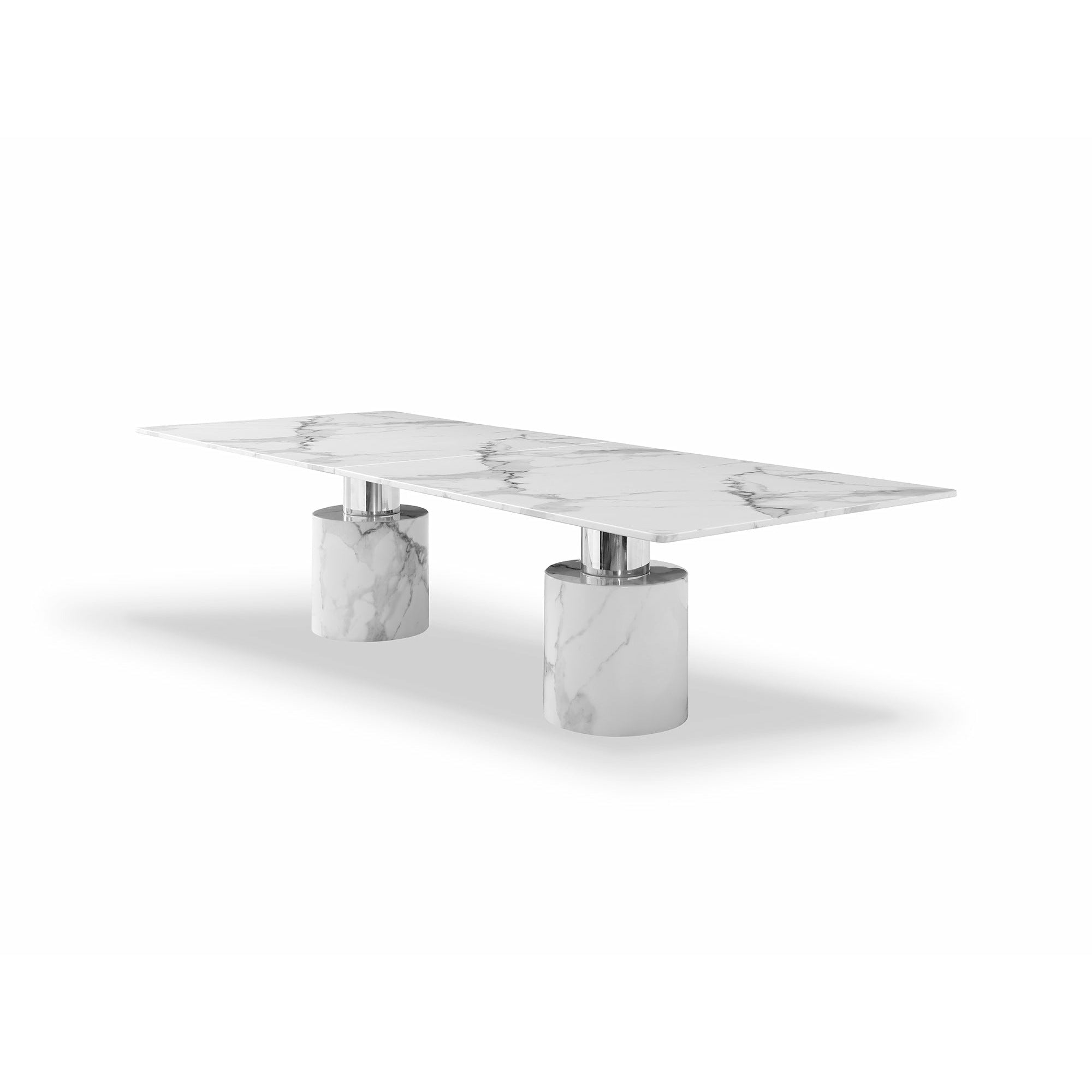 Whiteline Modern Living - Geneva Large Dining Table DT1640XL-WHT