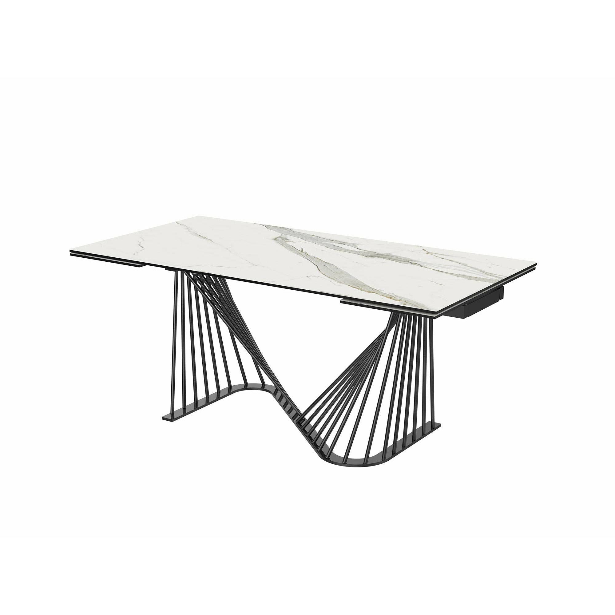 Whiteline Modern Living - Roma Extendable Dining Table DT1633E-WHT