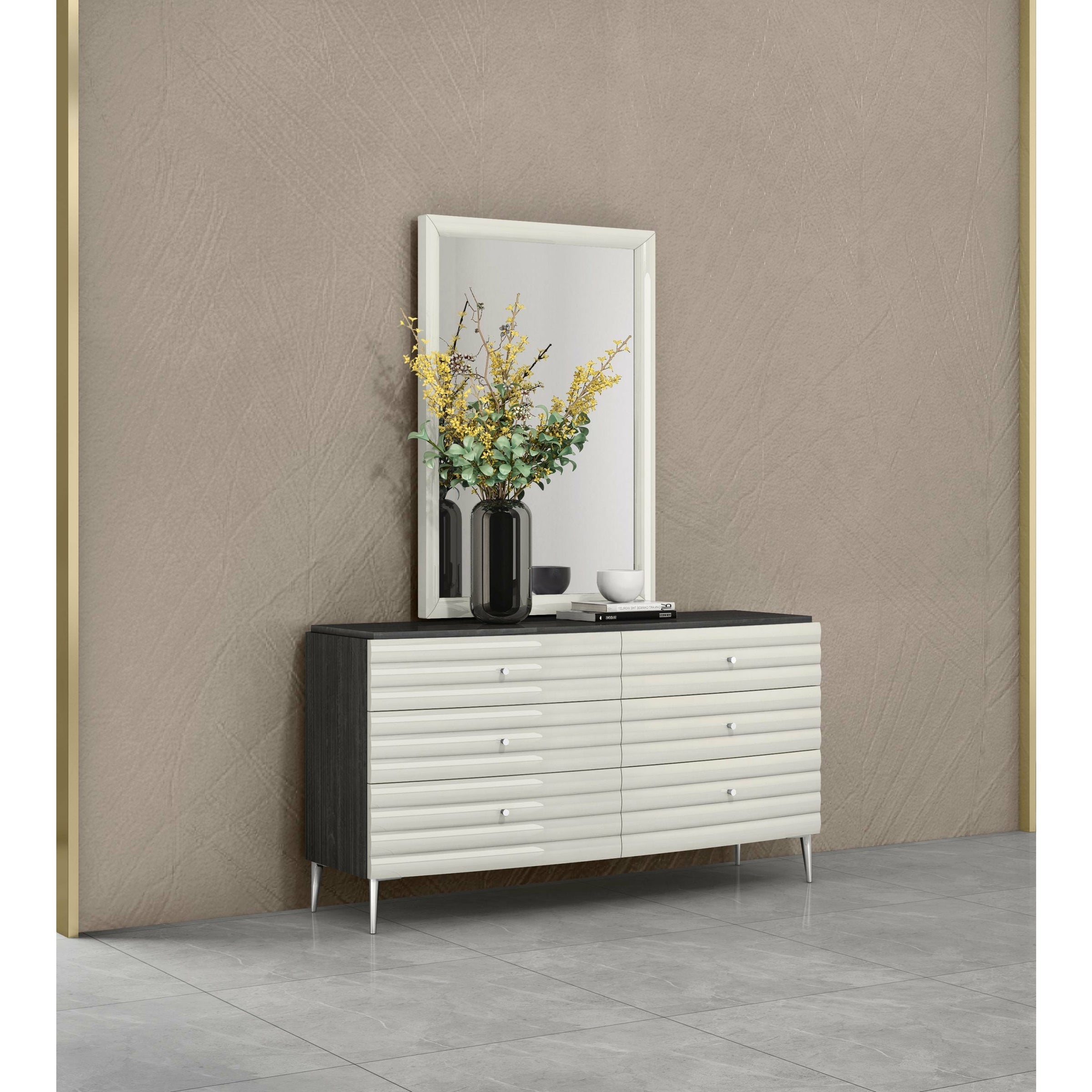 Whiteline Modern Living - Pino Dresser DR1752-DGRY/LGRY