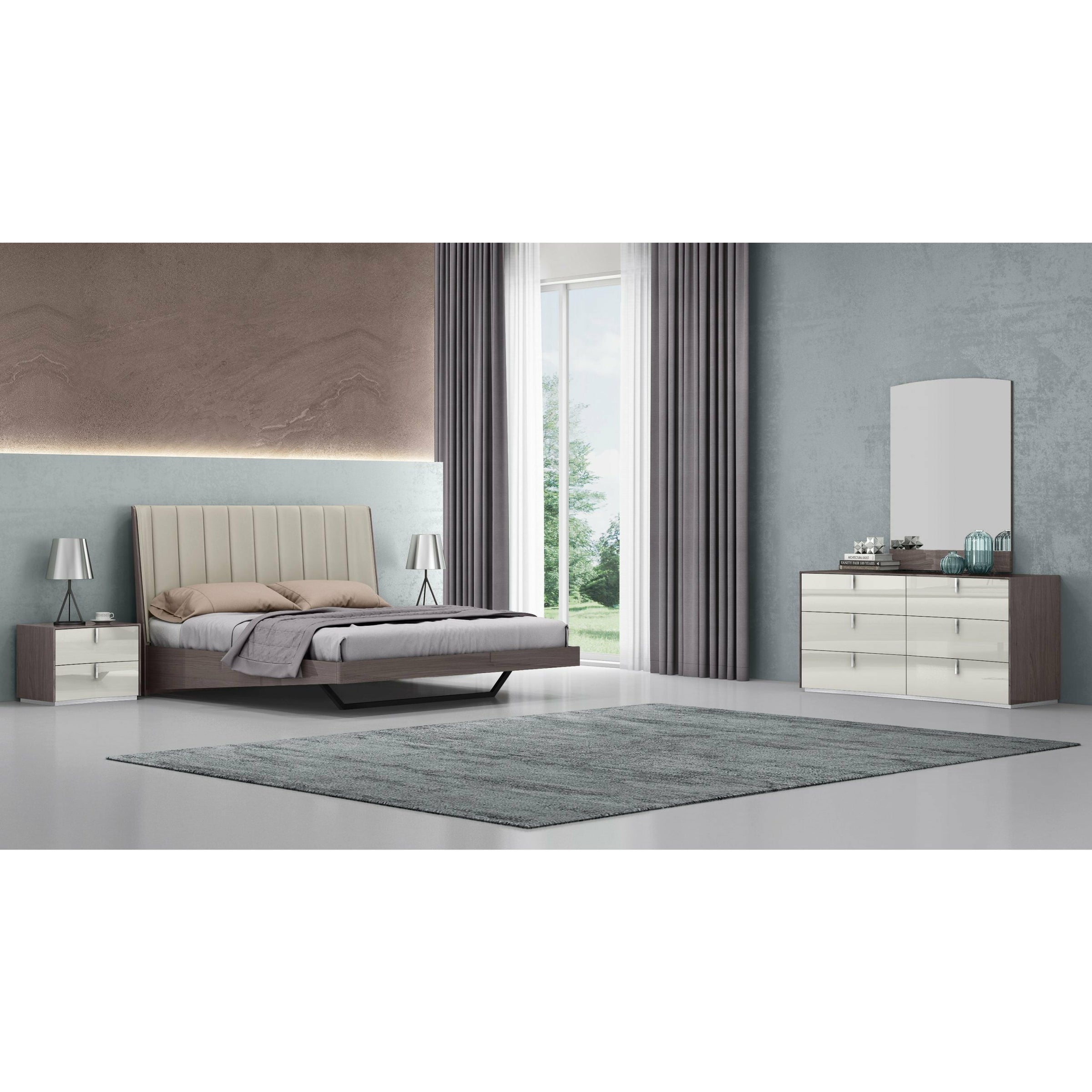 Whiteline Modern Living - Berlin Dresser DR1754-GRY/LGRY