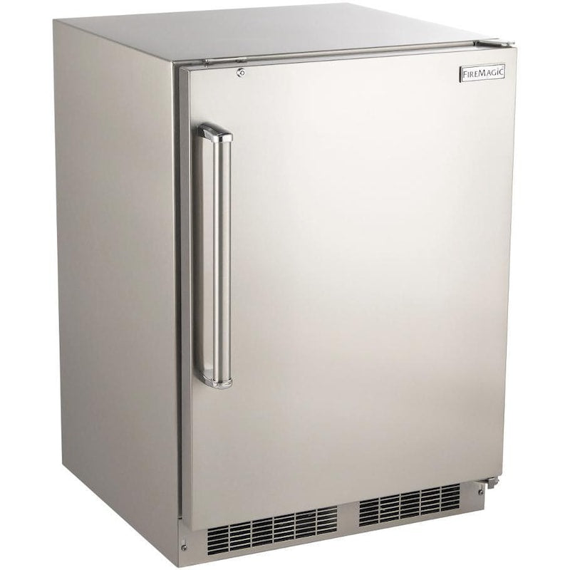 Fire Magic 24-Inch 5.1 Cu. Ft. Hinge Outdoor Rated Compact Refrigerator - 3589-DR