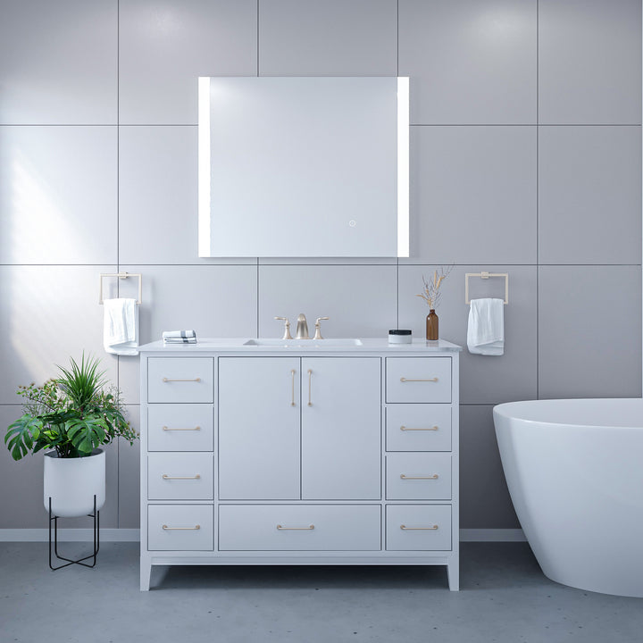 Altair Cosenza Rectangle Frameless Modern LED Bathroom Vanity Mirror