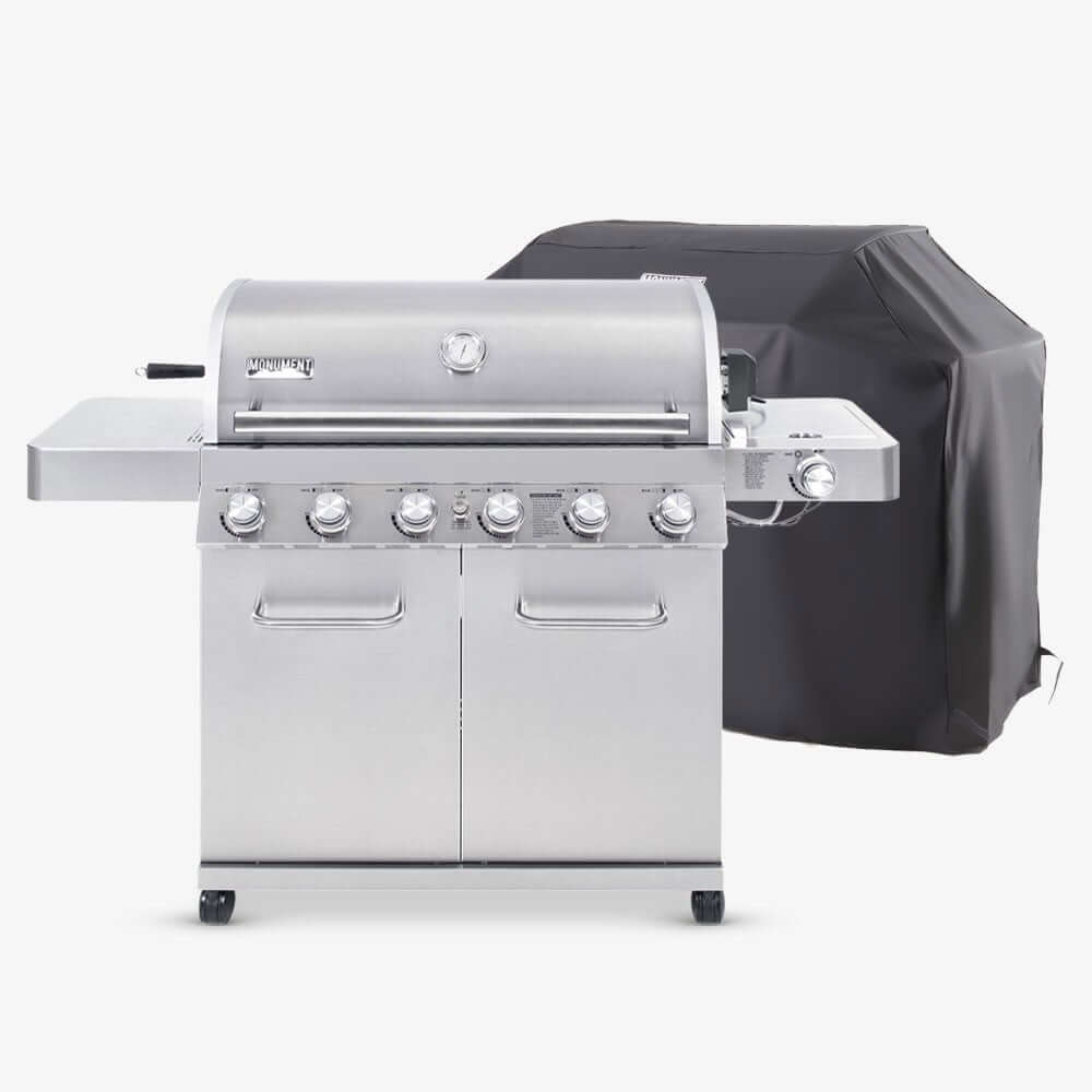 Monument Grills 77352 Stainless Gas Grill 6 Burners Liquid Propane Gas