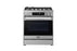 ROBAM 30-Inch 5 Cu. Ft. Oven Freestanding Dual Fuel Range, 5 Sealed Brass Burners in Stainless Steel (7MG10)