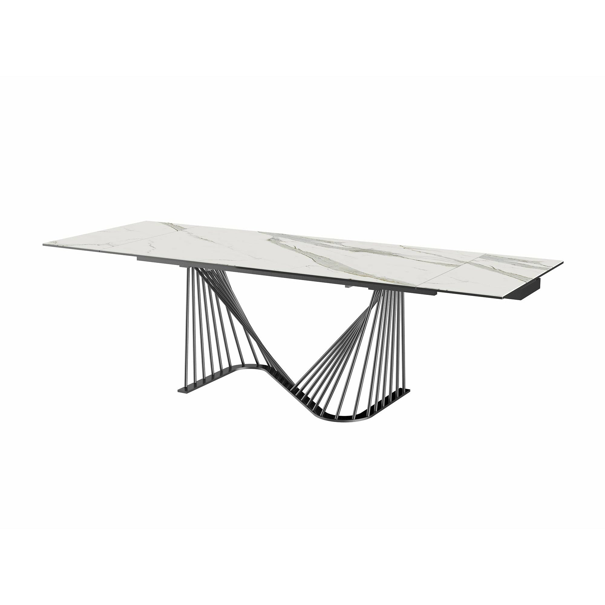 Whiteline Modern Living - Roma Extendable Dining Table DT1633E-WHT