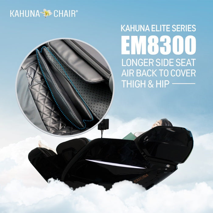 Kahuna Massage Chair SL-Track 4 Roller System Ultimate Relaxation, EM-8300 Black