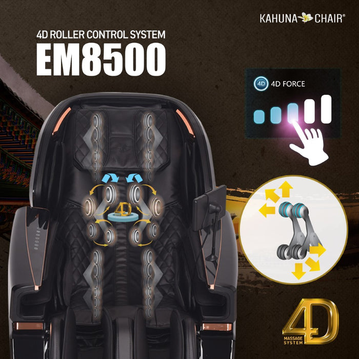 Kahuna Massage Chair 4D The King’s Elite Massage Chair, EM-8500 Black