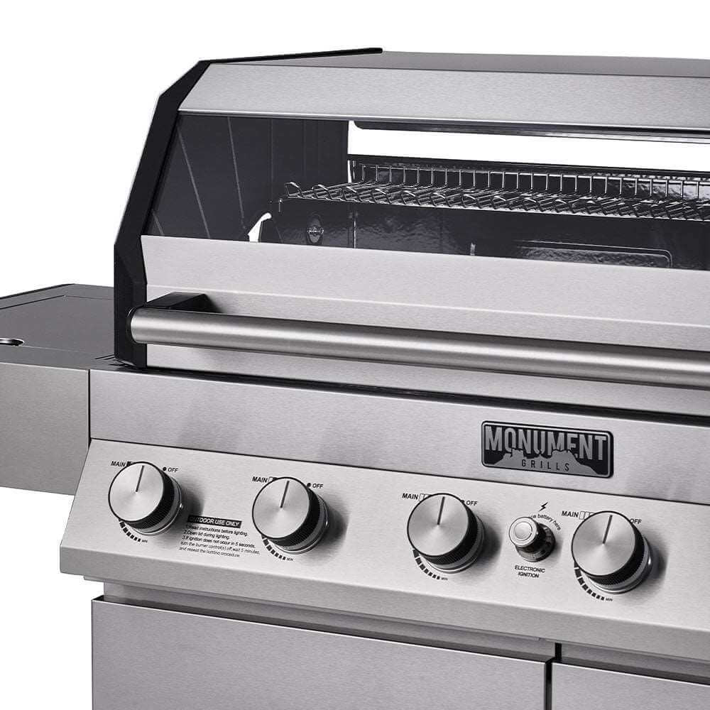 Monument Grills Denali 605 Stainless Smart Gas Grill 6 Burners Propane & Natural Gas