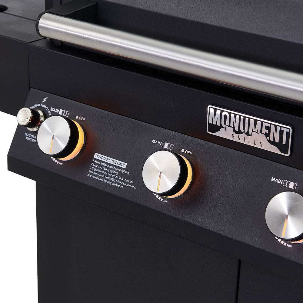 Monument Grills Denali 425  Black Smart Gas Grill