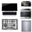 ROBAM 5-Piece Appliance Package - 30-Inch 4 Burners Gas Cooktop, Under Cabinet/Wall Mounted Range Hood, Dishwasher, Wall Oven, and Steam Combi Oven in Stainless Steel AP5-G413-A671