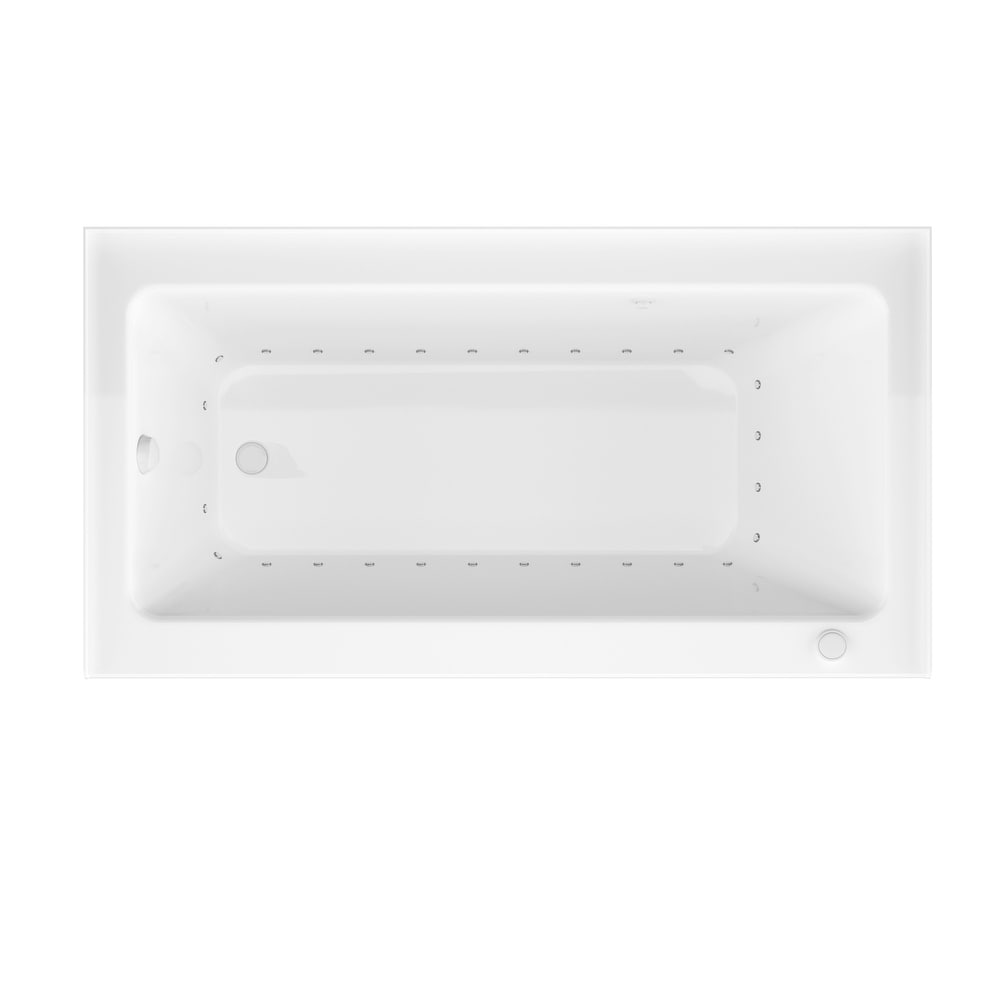 Atlantis Whirlpools Soho 32 x 60 Front Skirted Air Massage Tub with Left Drain in White 3260SHAL