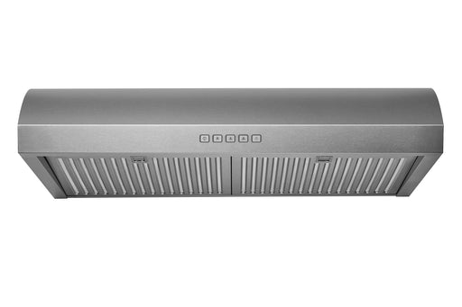 Hauslane 30-Inch Under Cabinet Curved Range Hood with Stainless Steel Filters and Panel LED (UC-B018SS-30)