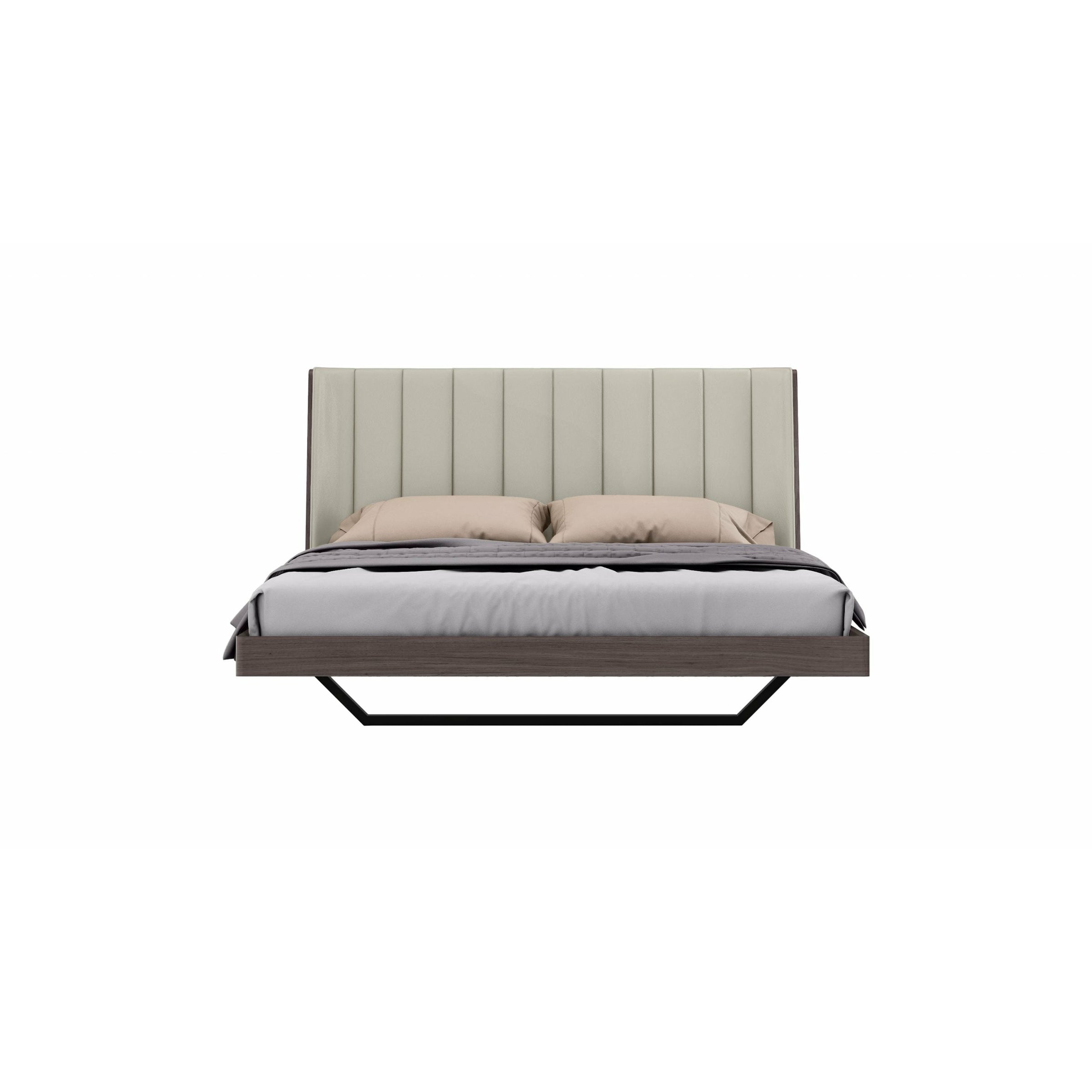 Whiteline Modern Living - Berlin Bed King BK1754-GRY/LGRY