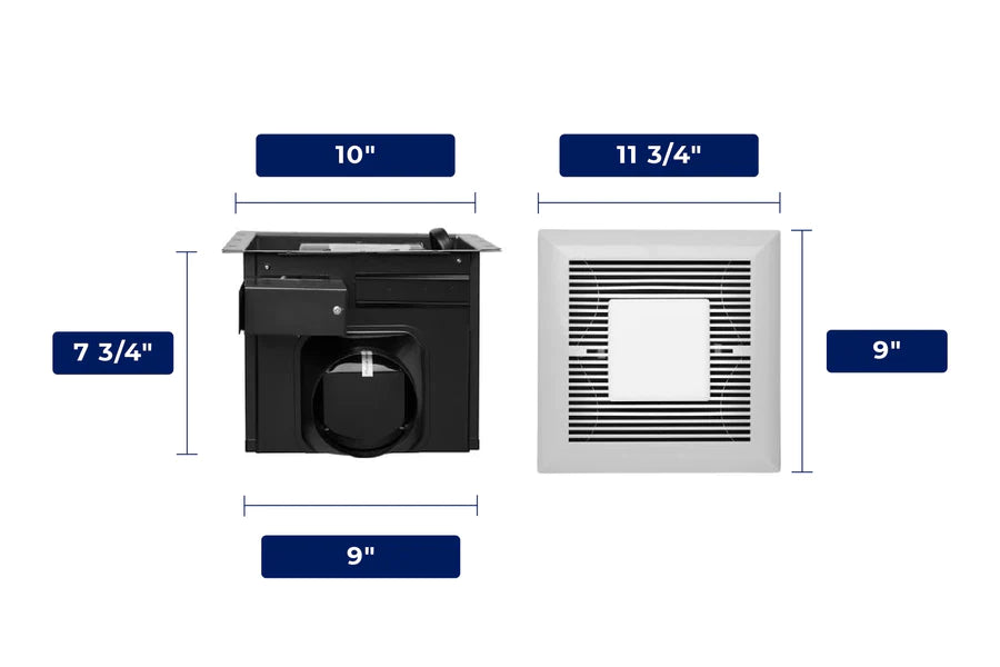 (Discontinued) Hauslane 120 CFM Bathroom Exhaust Fan with LED Light