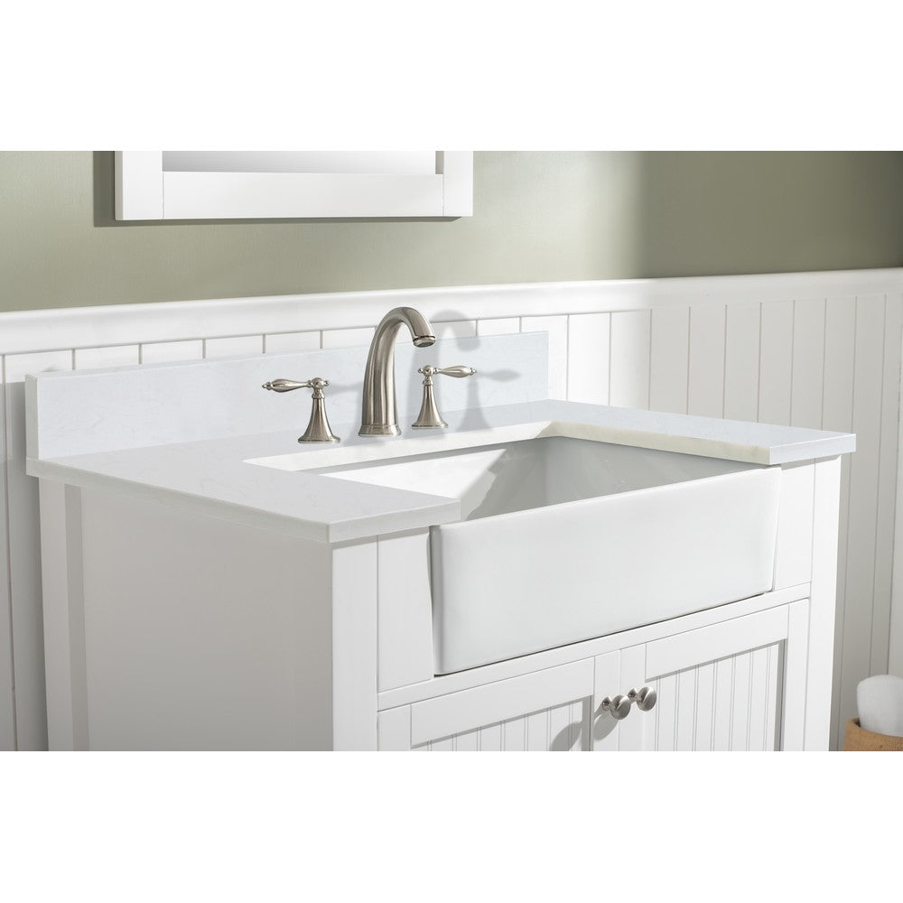 Design Element BK-36-WT Burbank 36 Inch Single Vanity