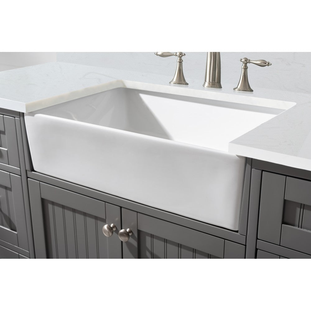 Design Element BK-54-GY Burbank 54 Inch Single Vanity