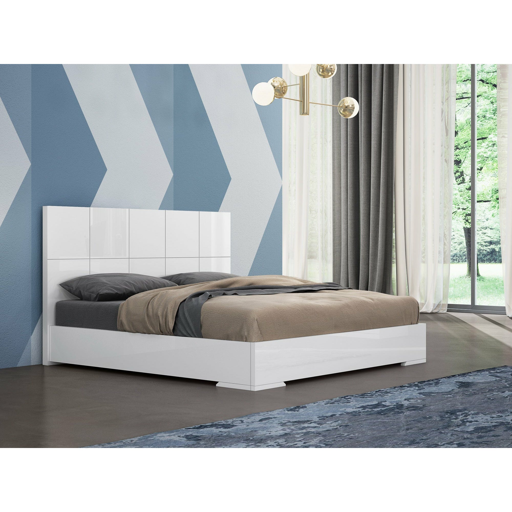 Whiteline Modern Living - Anna Bed King BK1207-WHT