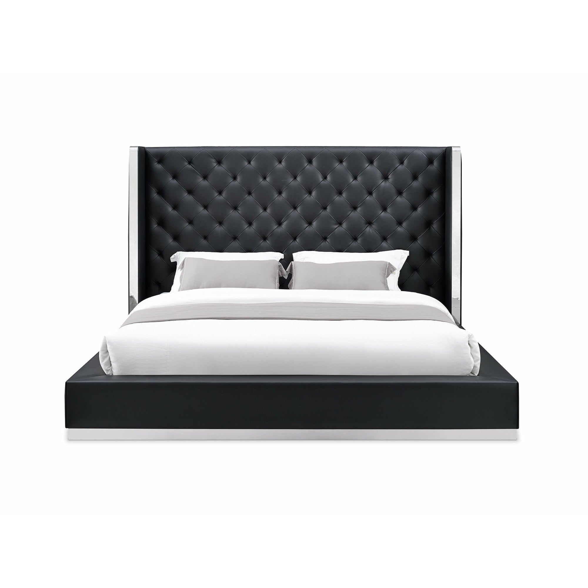 Whiteline Modern Living - Abrazo Bed King BK1356P-BLK