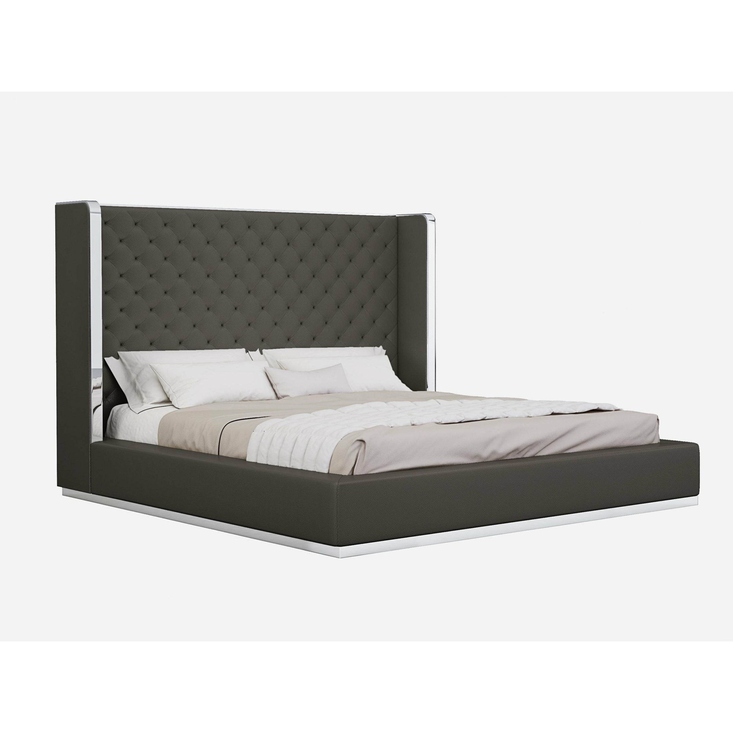 Whiteline Modern Living - Abrazo Bed King BK1356P-BLK