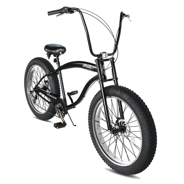 Tracer 26" Avalon GT Fat Tire Stretch Beach Cruiser Bike MB-AVALON GT-BK/BK