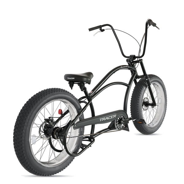 Tracer 26" Harman 3-Speed Vintage Chopper Stretch Fat Tire Bike MB-HARMAN-3I-GT-BK/PLS