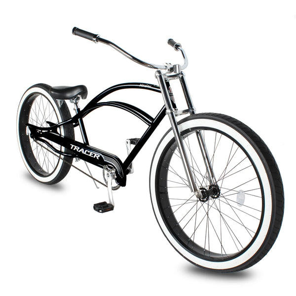 Tracer 29" Master 1-Speed Chopper Stretch Beach Cruiser Fat Tire Bike MB-MASTER-BK