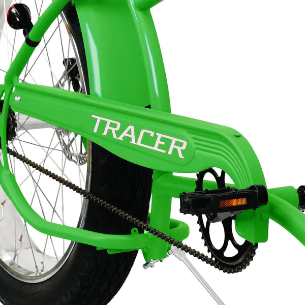 Tracer 26" Santak GT Chopper Stretch Cruiser 1-Speed Fat Tire Bike  MB-SANTAK-BL