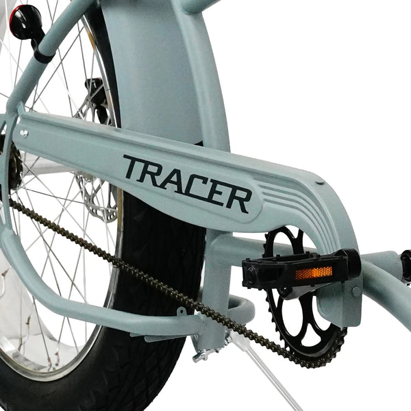 Tracer 26" Santak GT Chopper Stretch Cruiser 1-Speed Fat Tire Bike  MB-SANTAK-BL