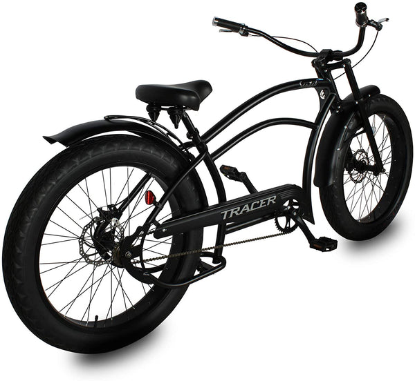 Tracer 26" Santak GT Chopper Stretch Cruiser 1-Speed Fat Tire Bike  MB-SANTAK-BL