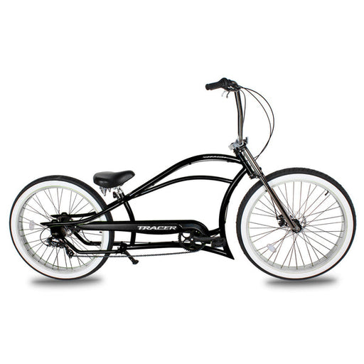 Tracer 29" Siena GT-7 Chopper Stretch Cruiser Fat Tire 7-Speed Bike MB-SIENA GT 7-29-MGRY/ORG