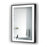 Krugg Soho 24″ X 36″ Black LED Bathroom Mirror SOHO2436B