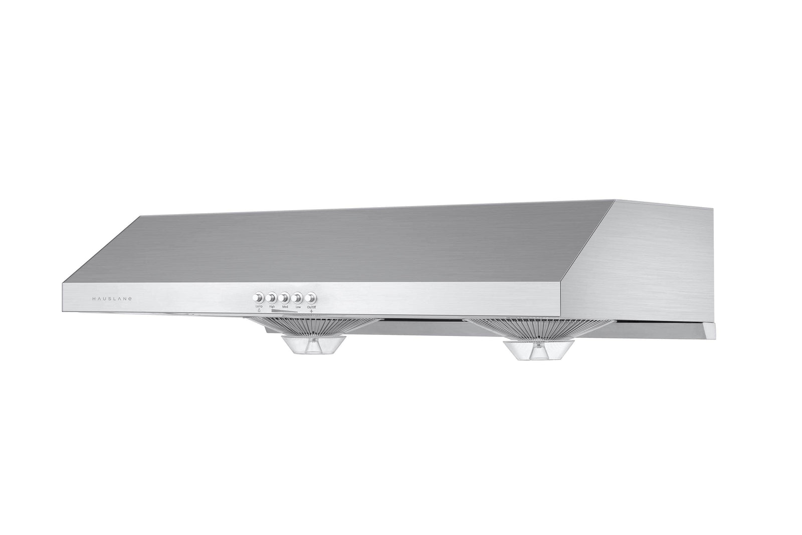 Hauslane 30-Inch Under Cabinet Push Button Range Hood with Grease Catchers in Stainless Steel (UC-C100SS-30)