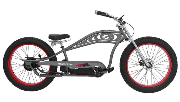 Micargi 26" Cyclone 48V Electric Fat Tire Beach Cruiser EB-CYCLONE-MBK