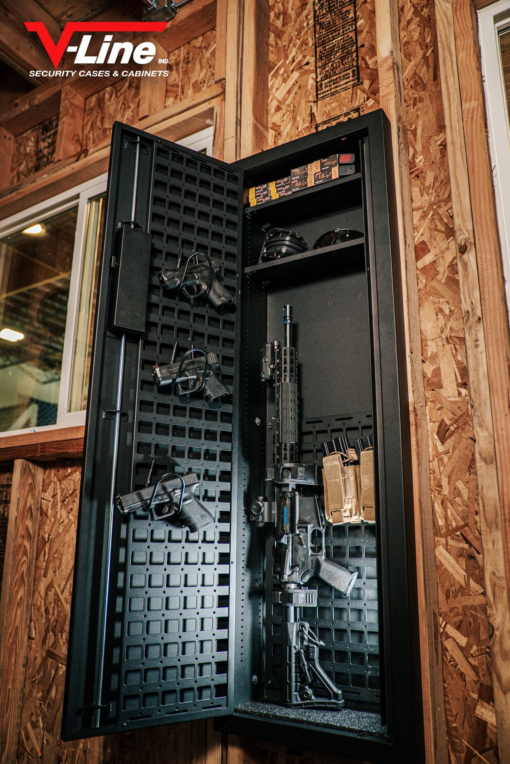 VLine Tactical Closet Vault In-Wall Safe For Tactical Gear