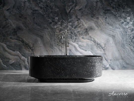 Ancerre Designs Odessa 67" Freestanding Forged Carbon Fiber Bathtub