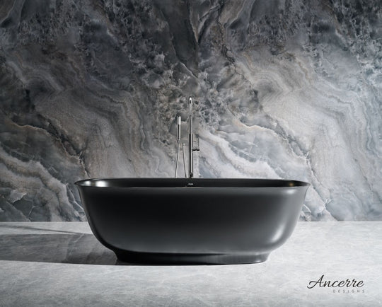 Ancerre Designs Fiore 67" W X 29.5" D Fiore Freestanding Solid Surface Bathtub