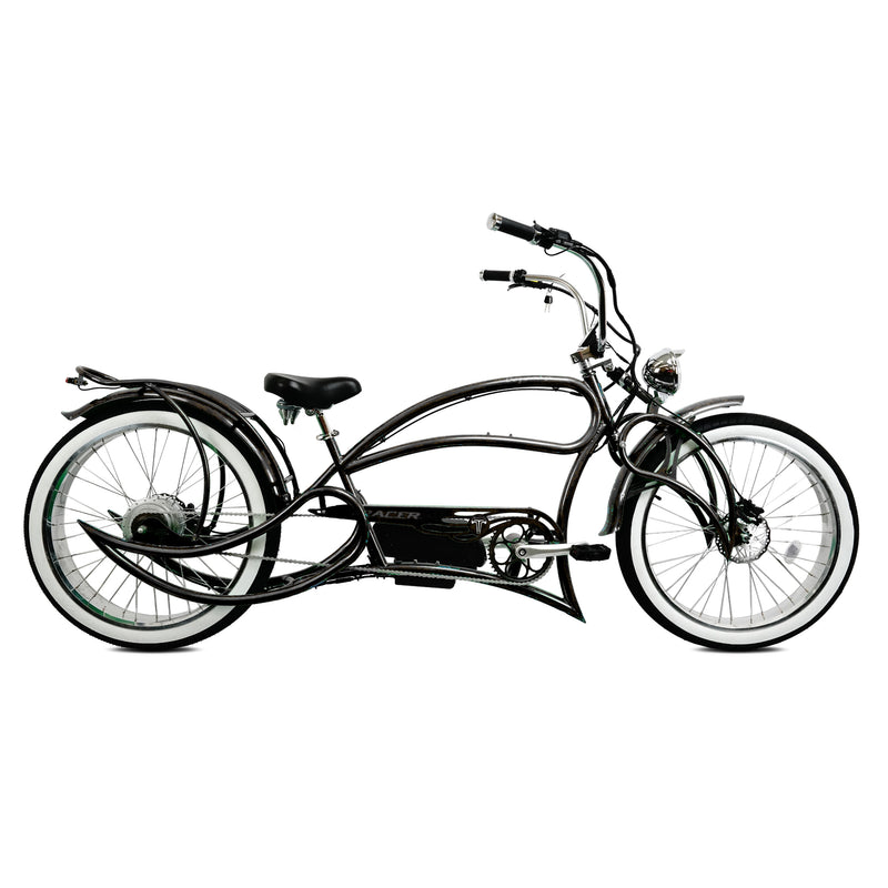 Tracer 800W Beyond Pro Stretch Classic Chopper Electric Bike MB-EB-BEYOND Pro-BK