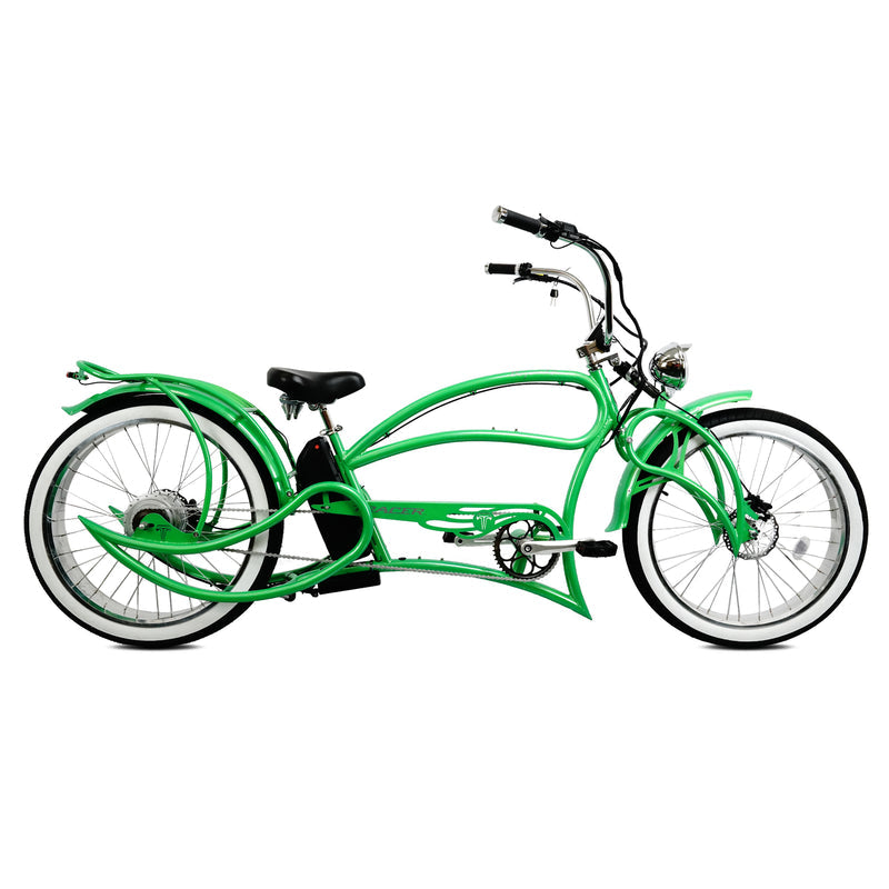 Tracer 800W Beyond Pro Stretch Classic Chopper Electric Bike MB-EB-BEYOND Pro-BK