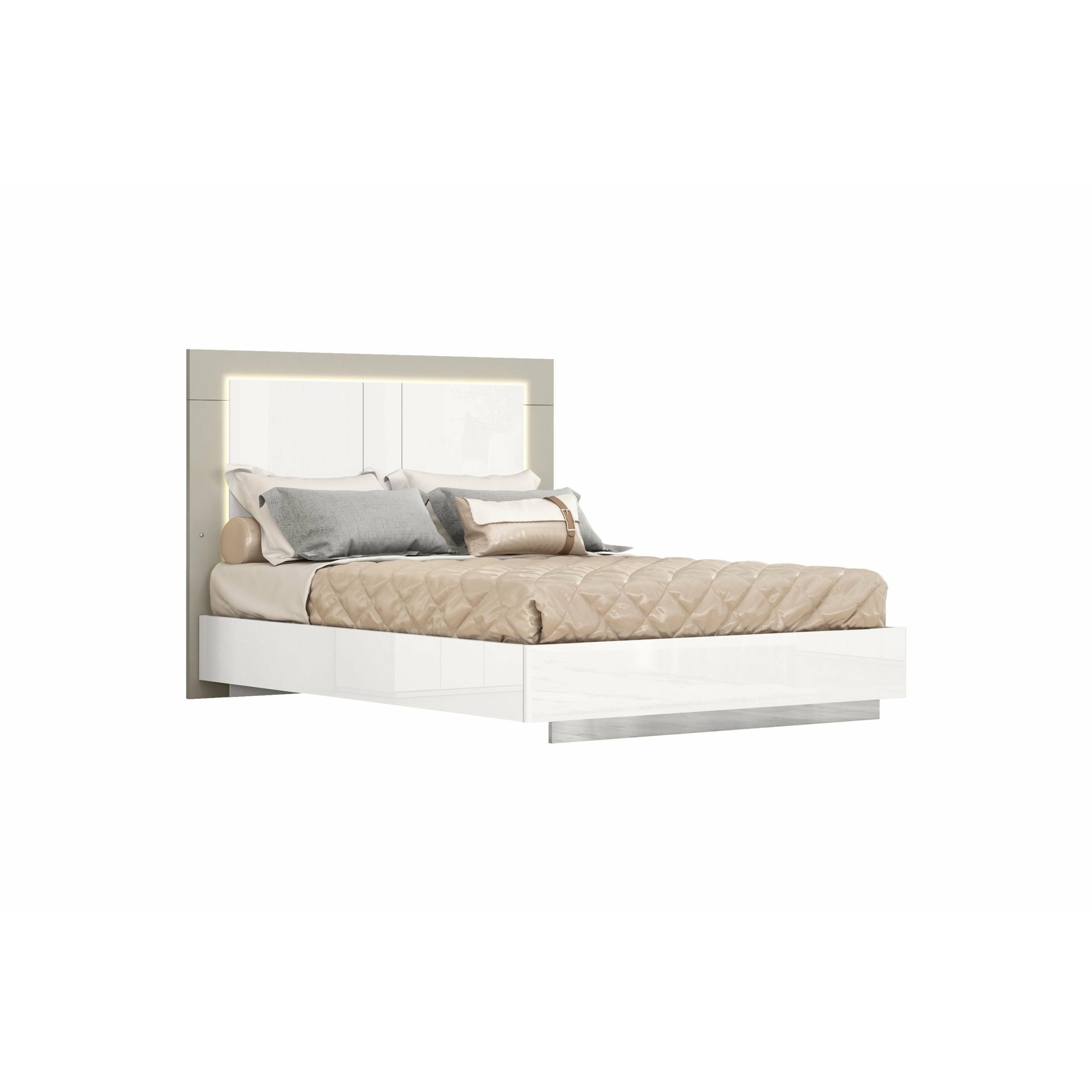 Whiteline Modern Living - Daisy Bed Queen BQ1723-WHT