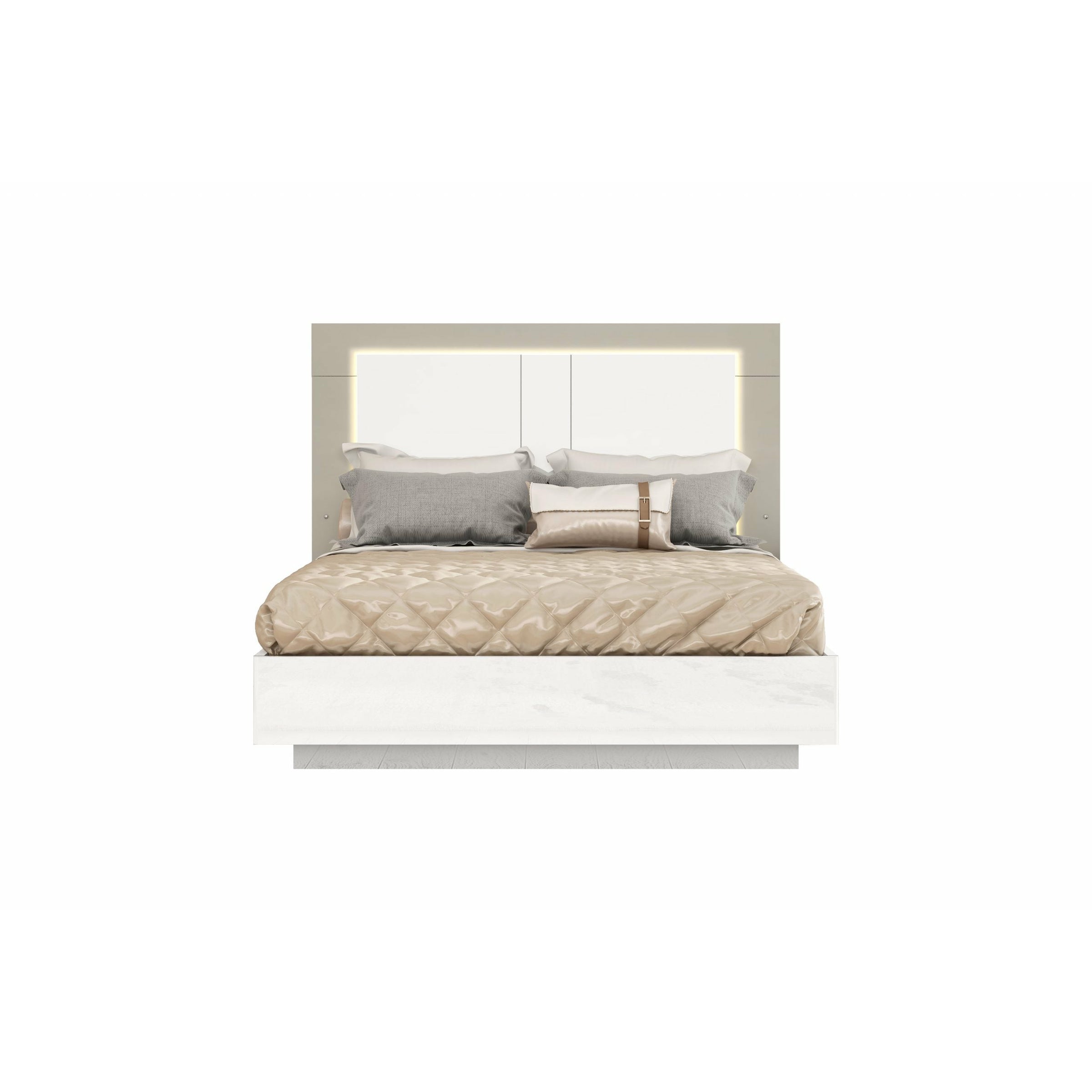 Whiteline Modern Living - Daisy Bed Queen BQ1723-WHT