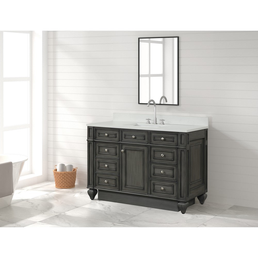 Design Element WN-48 Winston 48 Inch Freestanding Single Sink Bathroom Vanity