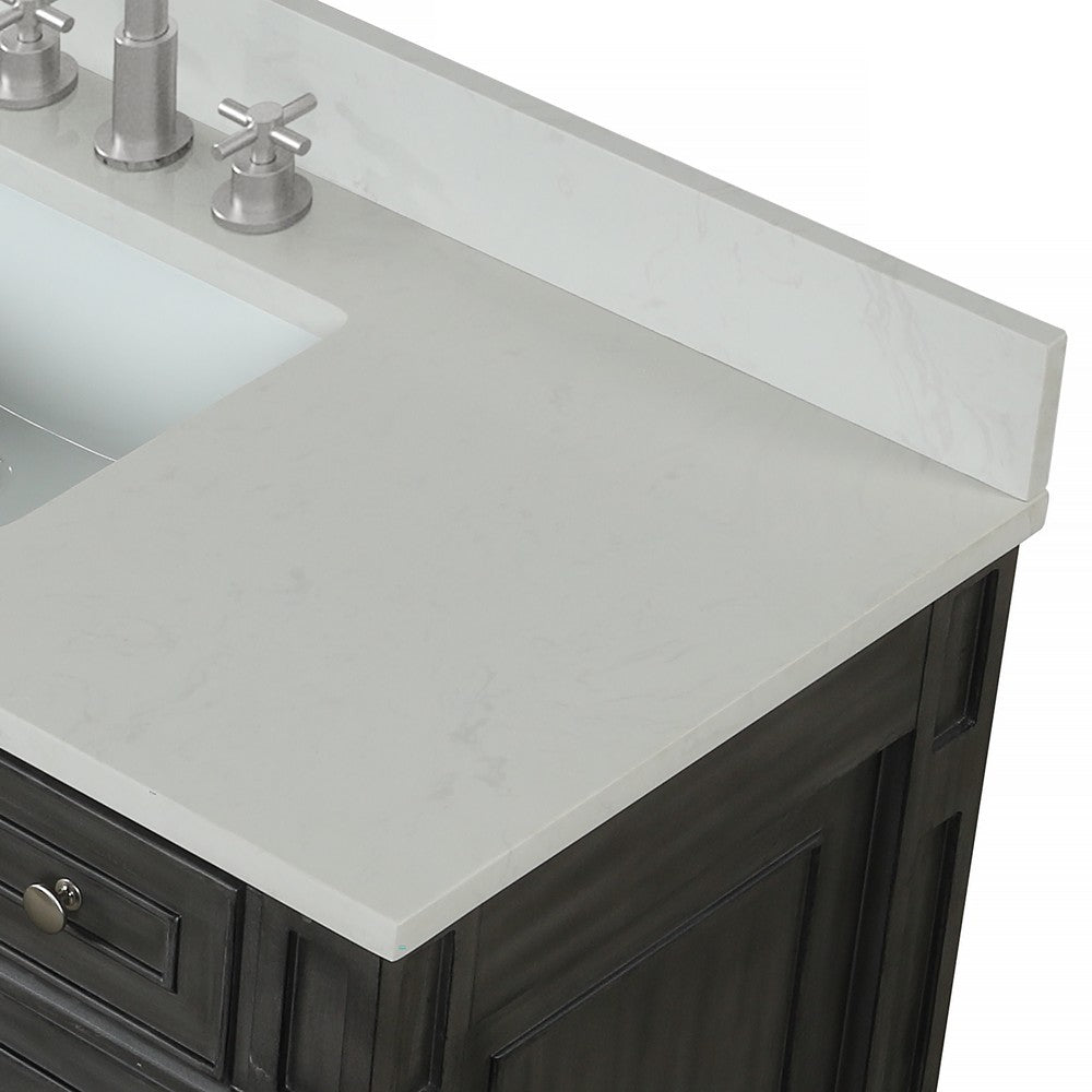 Design Element WN-48 Winston 48 Inch Freestanding Single Sink Bathroom Vanity