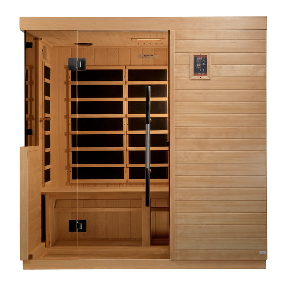 Golden Designs Bilbao 3 Person Ultra Low EMF FAR Infrared Sauna DYN‐5830‐01