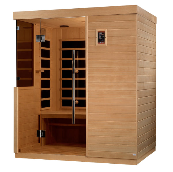 Golden Designs Bilbao 3 Person Ultra Low EMF FAR Infrared Sauna DYN‐5830‐01