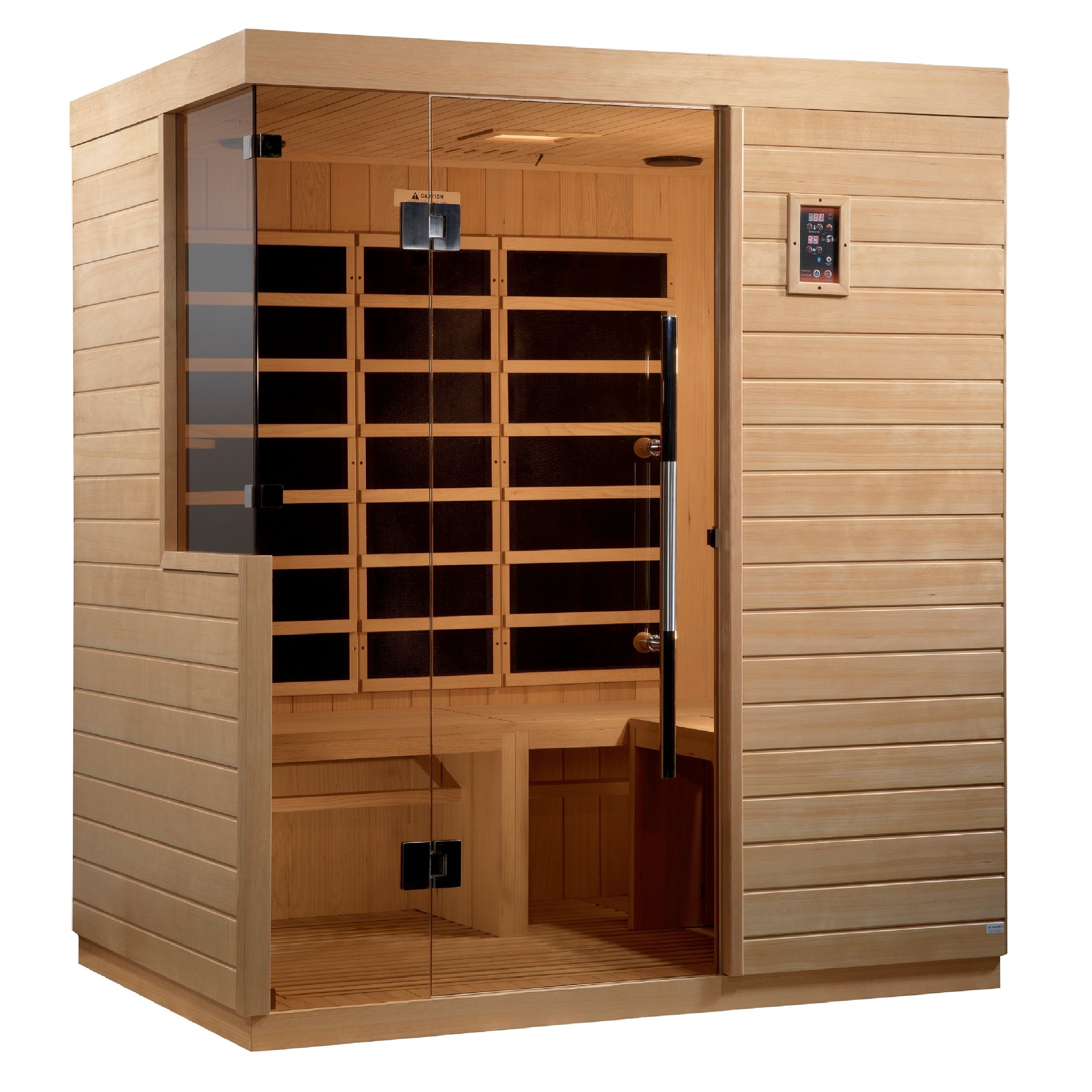 Golden Designs Bilbao 3 Person Ultra Low EMF FAR Infrared Sauna DYN‐5830‐01