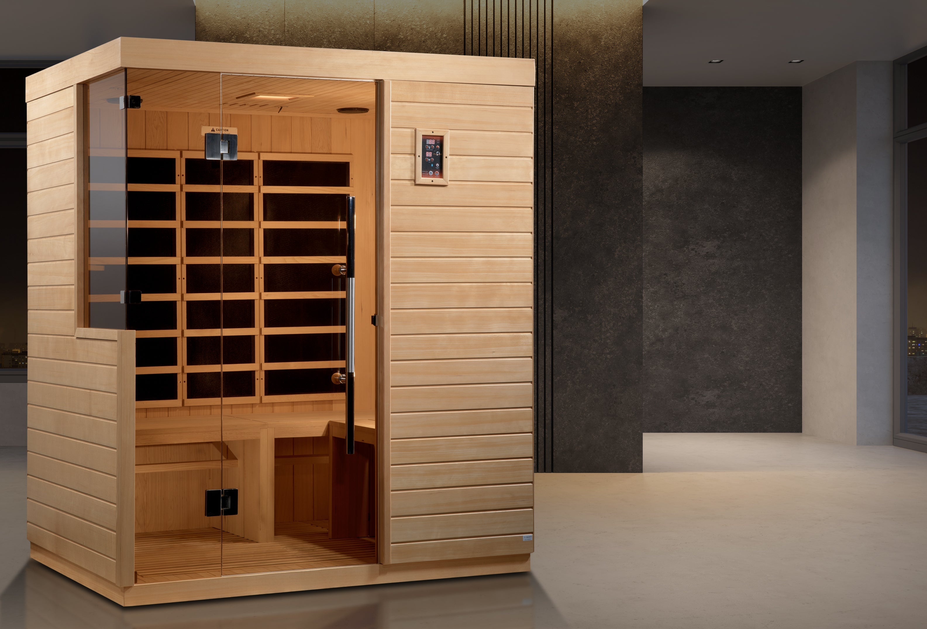 Golden Designs Bilbao 3 Person Ultra Low EMF FAR Infrared Sauna DYN‐5830‐01