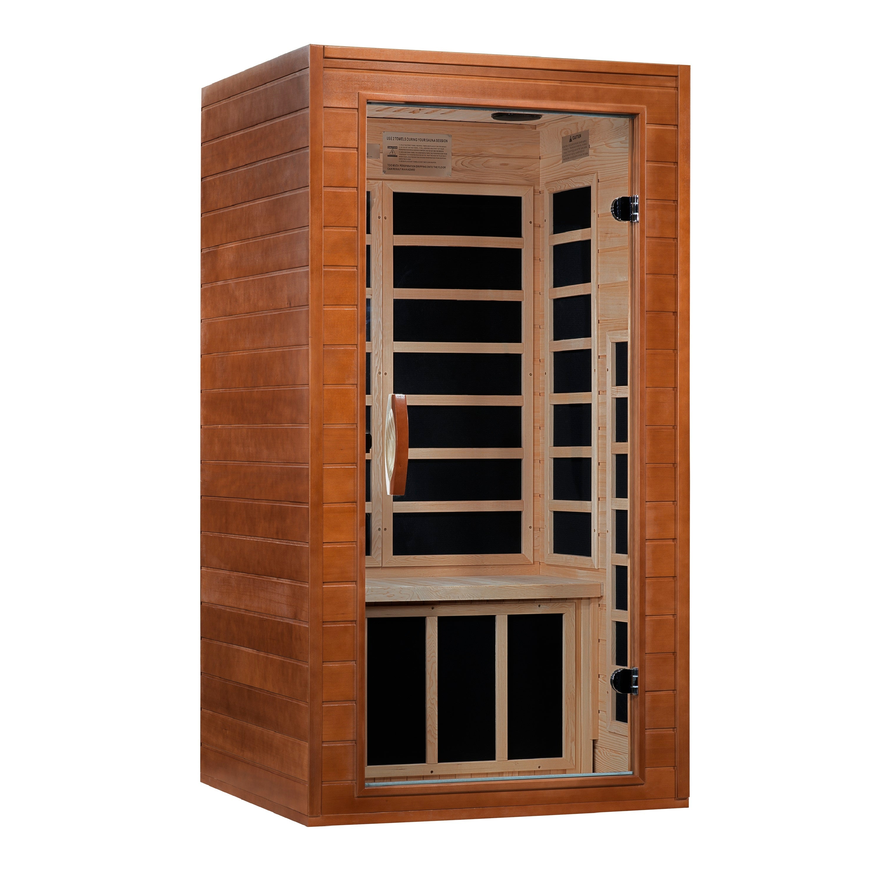 Golden Designs Avila 1-2 Person Ultra Low EMF FAR Infrared Sauna  DYN-6103-01 Elite